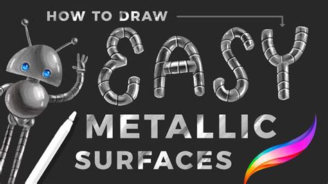 how to draw metallic fabric|how to paint metallic shapes.